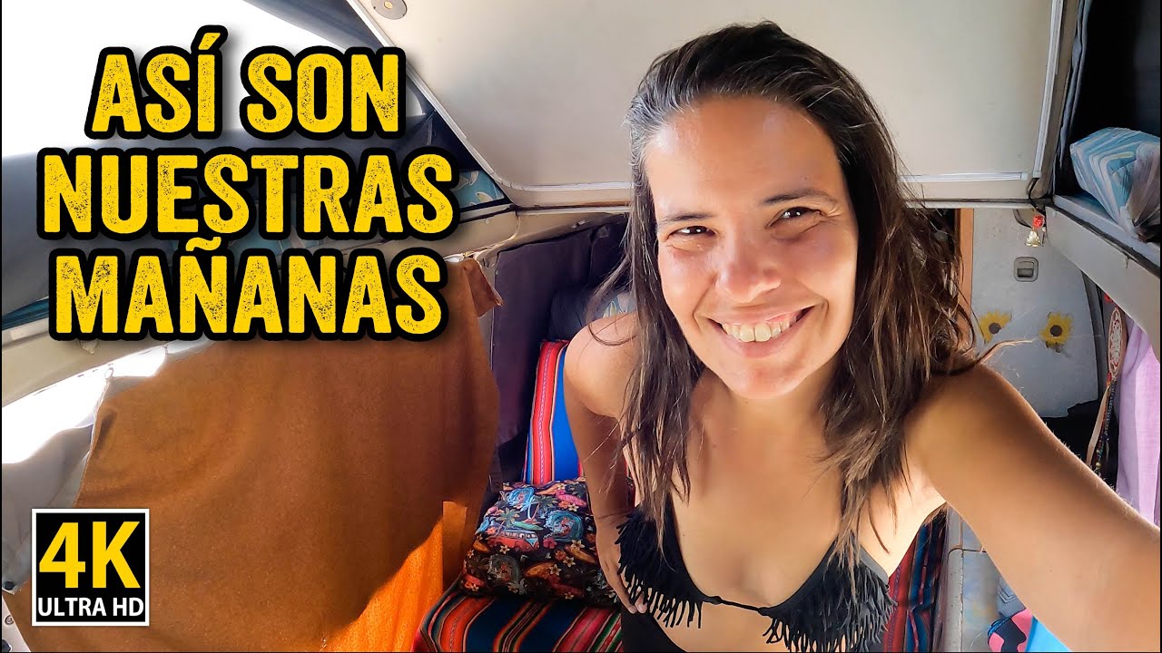 VAN LIFE | RUTINA DE MAÑANA en furgoneta en la playa 🇲🇽 Baja California Sur | Furgo en ruta T8-E24