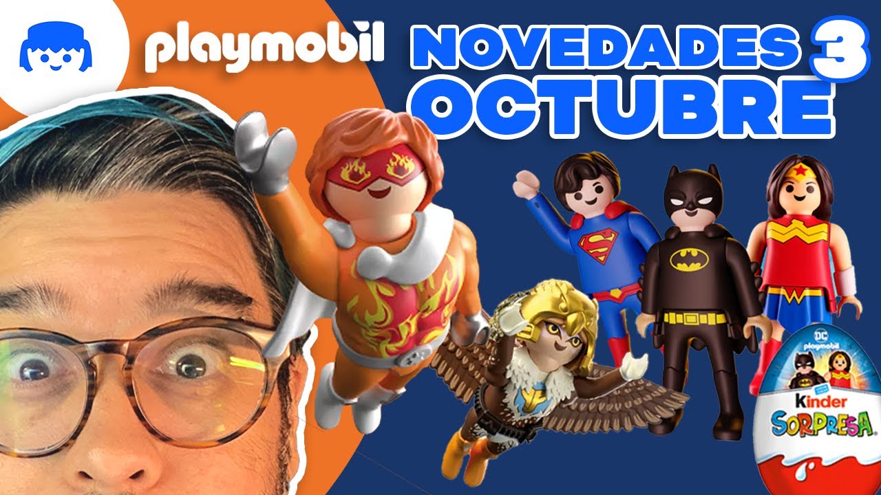 Los Nuevos HEROES Playmobil llegan a Playmopolis con KINDER y DC