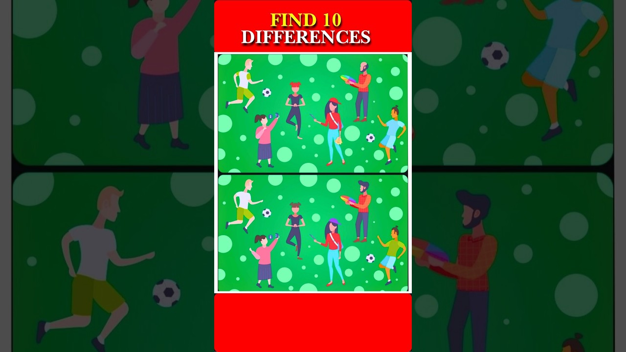 🦅99.9% People fail to find all difference🦅