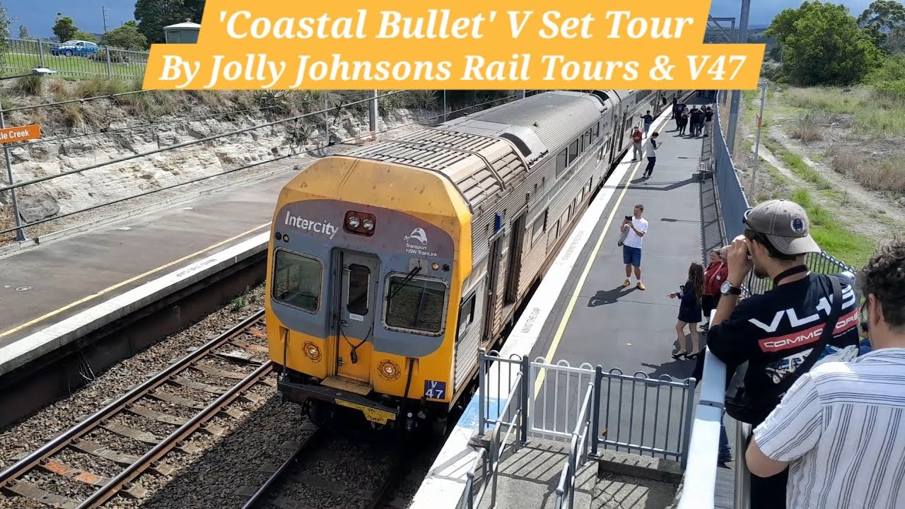 Vlog 222 : 'Coastal Bullet' V Set Tour By Jolly Johnsons Rail Tours & V47