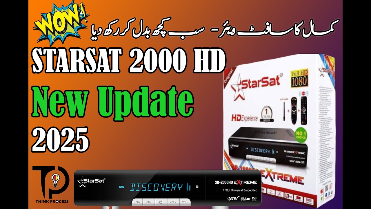 STARSAT SR-2000 EXTREME | New Software 2025 | #software #sattelite @thinkprocess