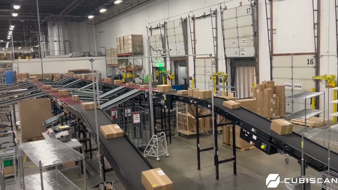 SLAM Line, End of Line Shipping System with Sortation, Cubiscan Integration Services