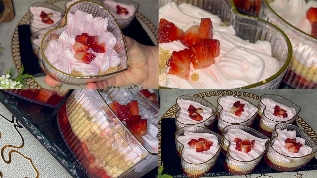 جديد رمضان 2026🌙بدون مبالغة تحلية الفرولة 🍓هاذي رقم 1 لشهر رمضان معمرة بالبنة🤤 ووبمكونات اقتصادية 😍