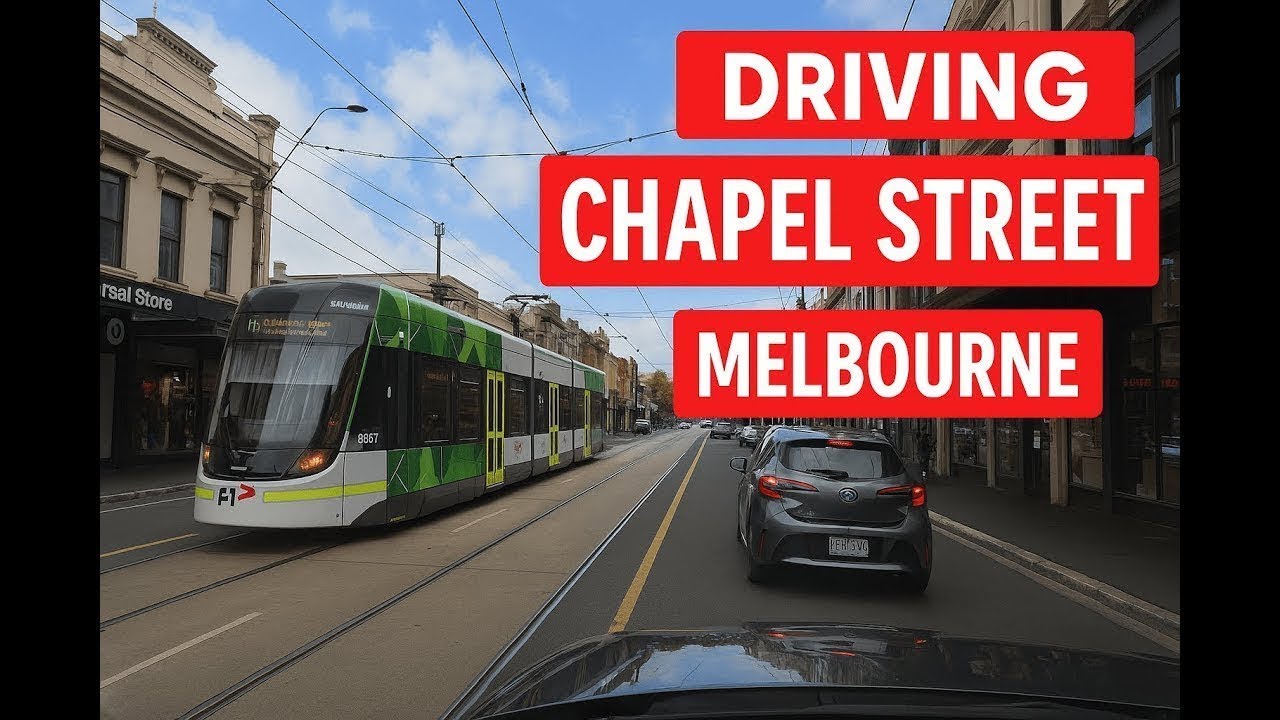 Chapel Street Melbourne Drive 2025 | Realistic 4K POV City Tour (Full Street Drive)