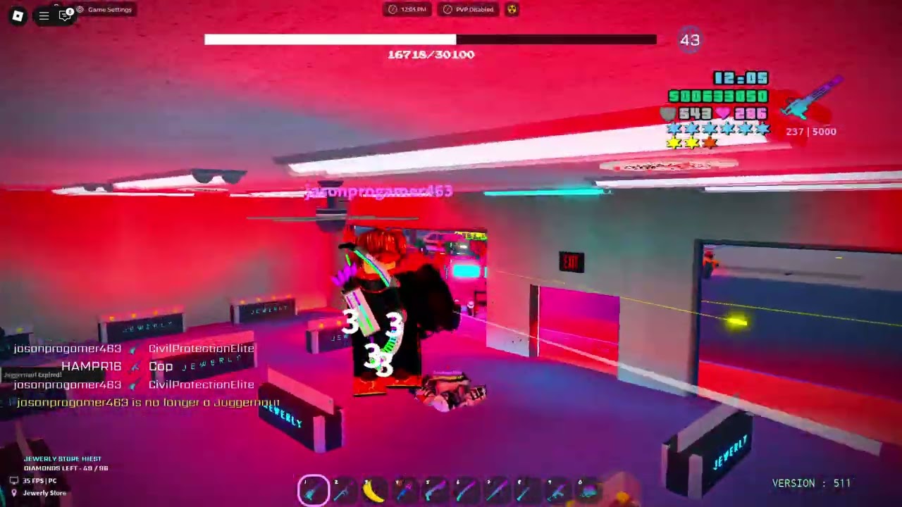 Roblox Vice City Police AI - Minigun Rampage