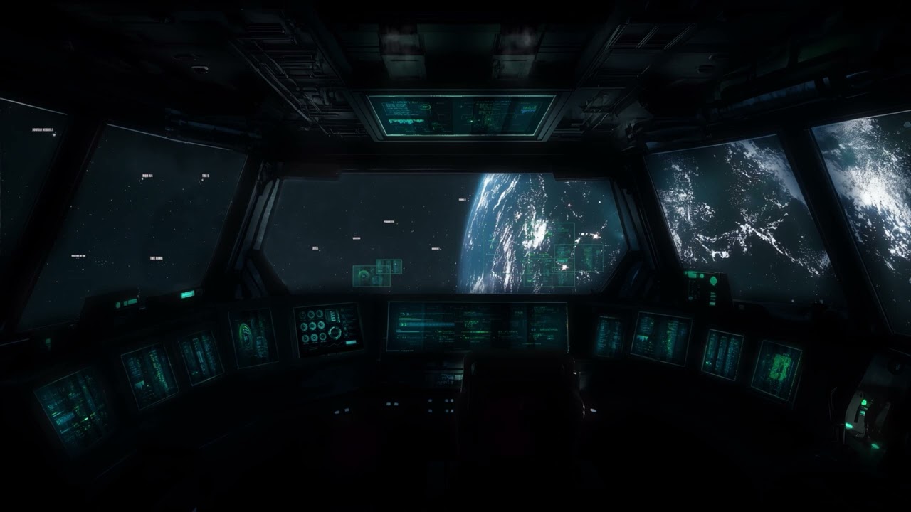 Radio Chatter from Perimeter Sol System. Sci-Fi Ambiance for Sleep, Study, Relaxation