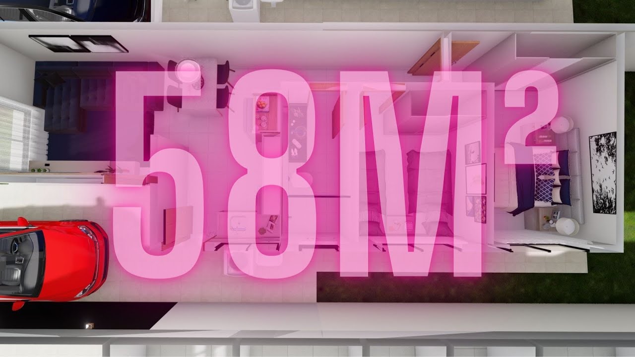 CASA COM CONCEITO ABERTO - 58M² - DEIXE NOS COMENTÁRIOS SUGESTÕES PARA NOVOS VÍDEOS!