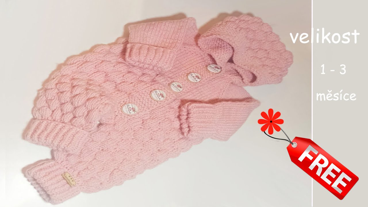 Pleten&yacute; dětsk&yacute; overal. Knitting Baby Overalls Free Pattern