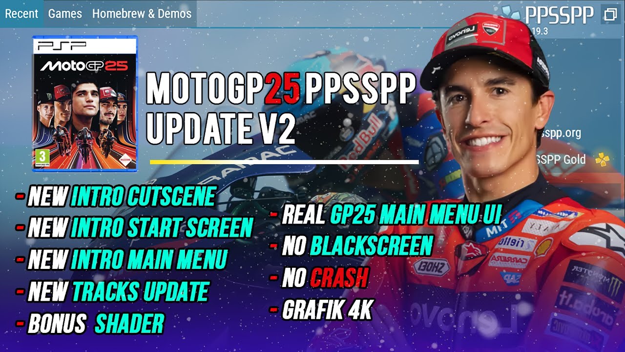 FULL CUTSCENE UPDATE ✔ | MotoGP 25 PPSSPP V2 | Real GP 25 UI , Billboard Circuit Full Update