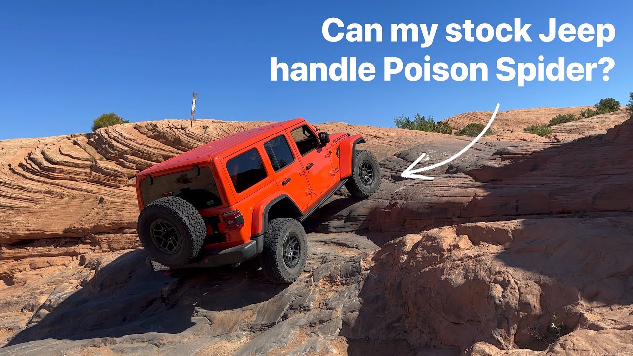 Stock Rubicon XR | Poison Spider trail in Moab