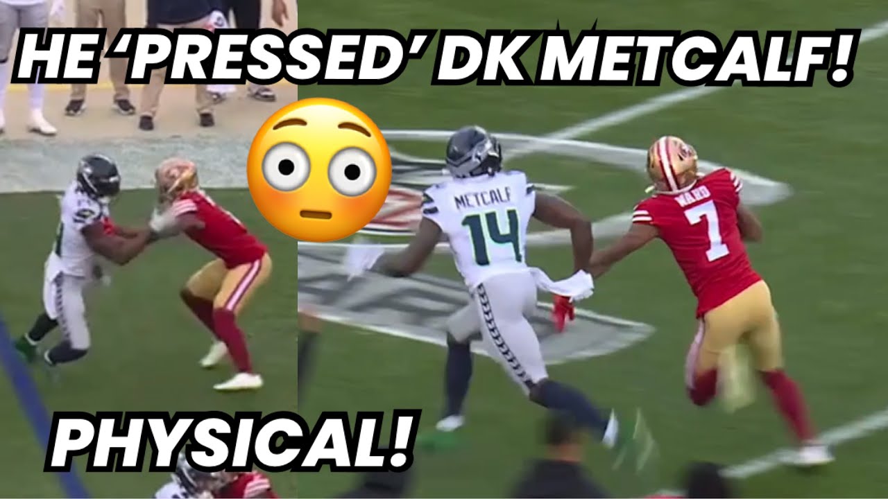 DK Metcalf Vs Charvarius Ward GOT PHYSICAL! 🤬 WR Vs CB | Seahawks Vs 49ers 2023 Wild Card highlight