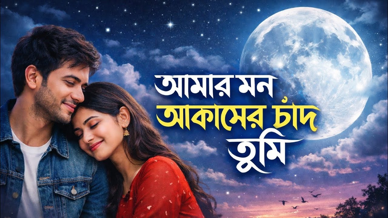 আমার মন আকাশের চাঁদ তুমি | Amar Mon Akasher Chand Tumi | নতুন রোমান্টিক গান 🥰  Bangla New Love Song 