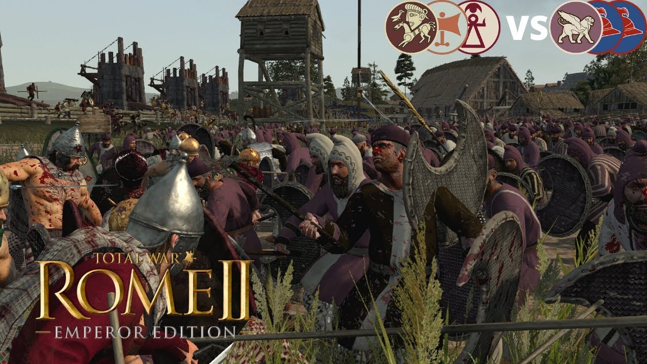 HUGE HILLMEN SPAM!! - Total War Rome 2 Multiplayer Siege Battle