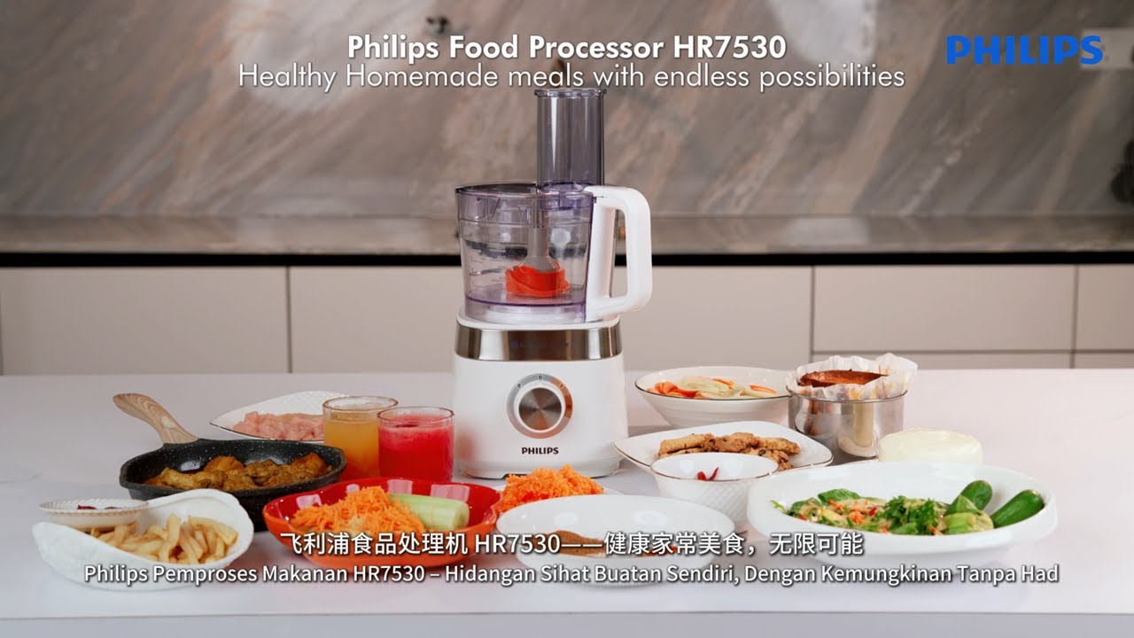 Philips Food Processor HR7530 | How To Use Video