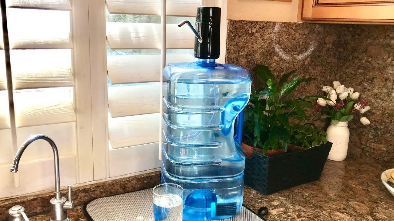 Countertop 5 Gallon Water Jug Dispenser & Filter - Best Countertop Water Purifier for Home & Camping