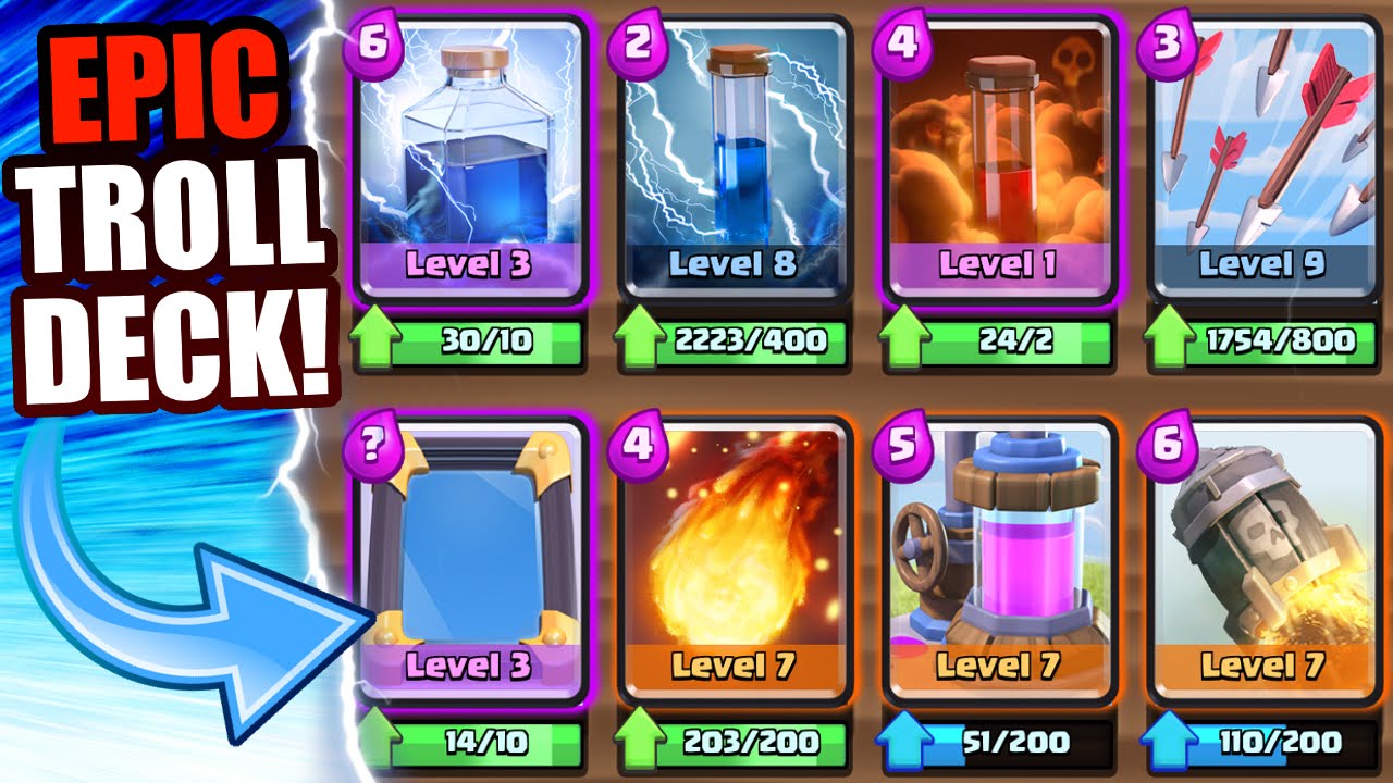 Clash Royale | LEVEL 9 TROLLING ARENA 2! | INSANE TROLL DECK!