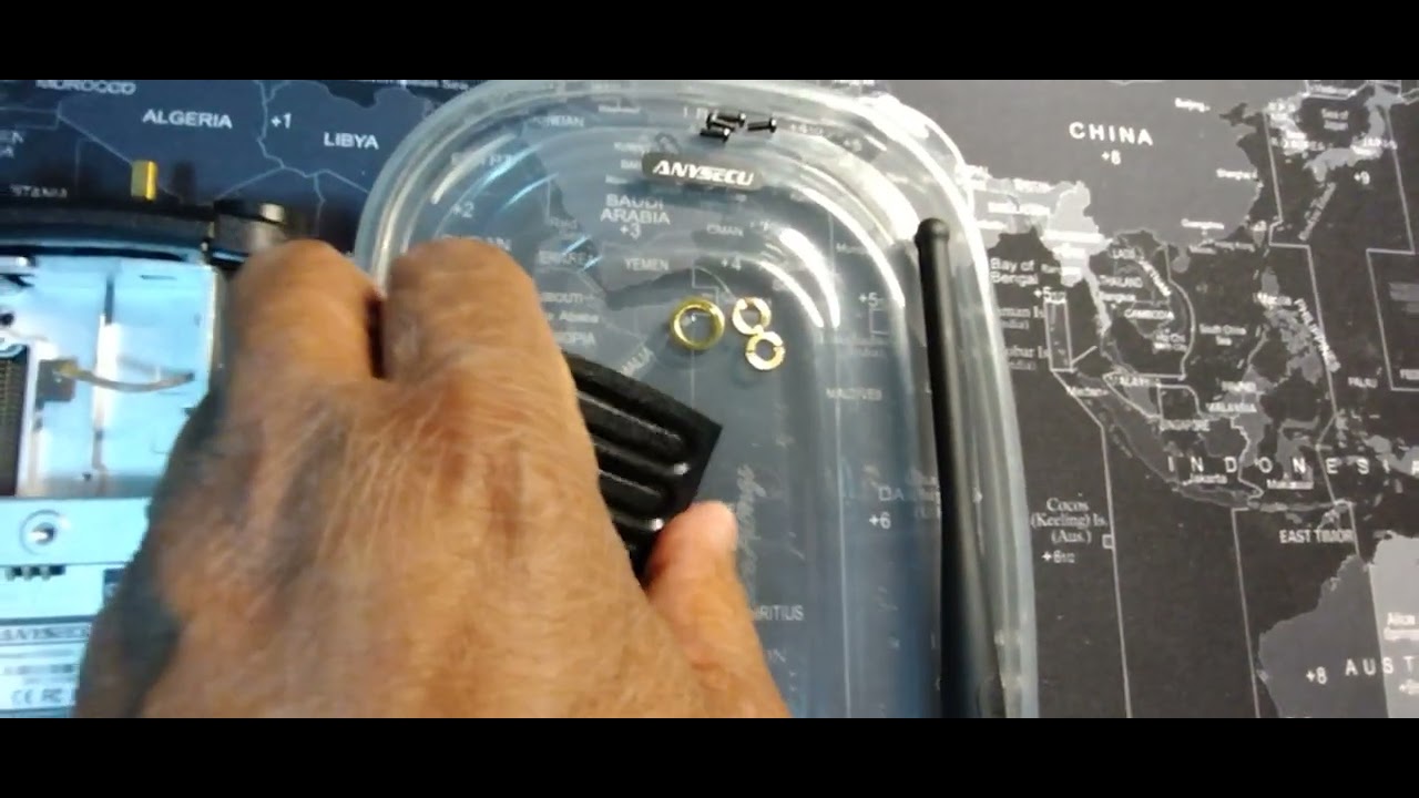 Painting the housing for the ANYSECU Model HD6500 handheld giving it that SRX 2200 tactical look.