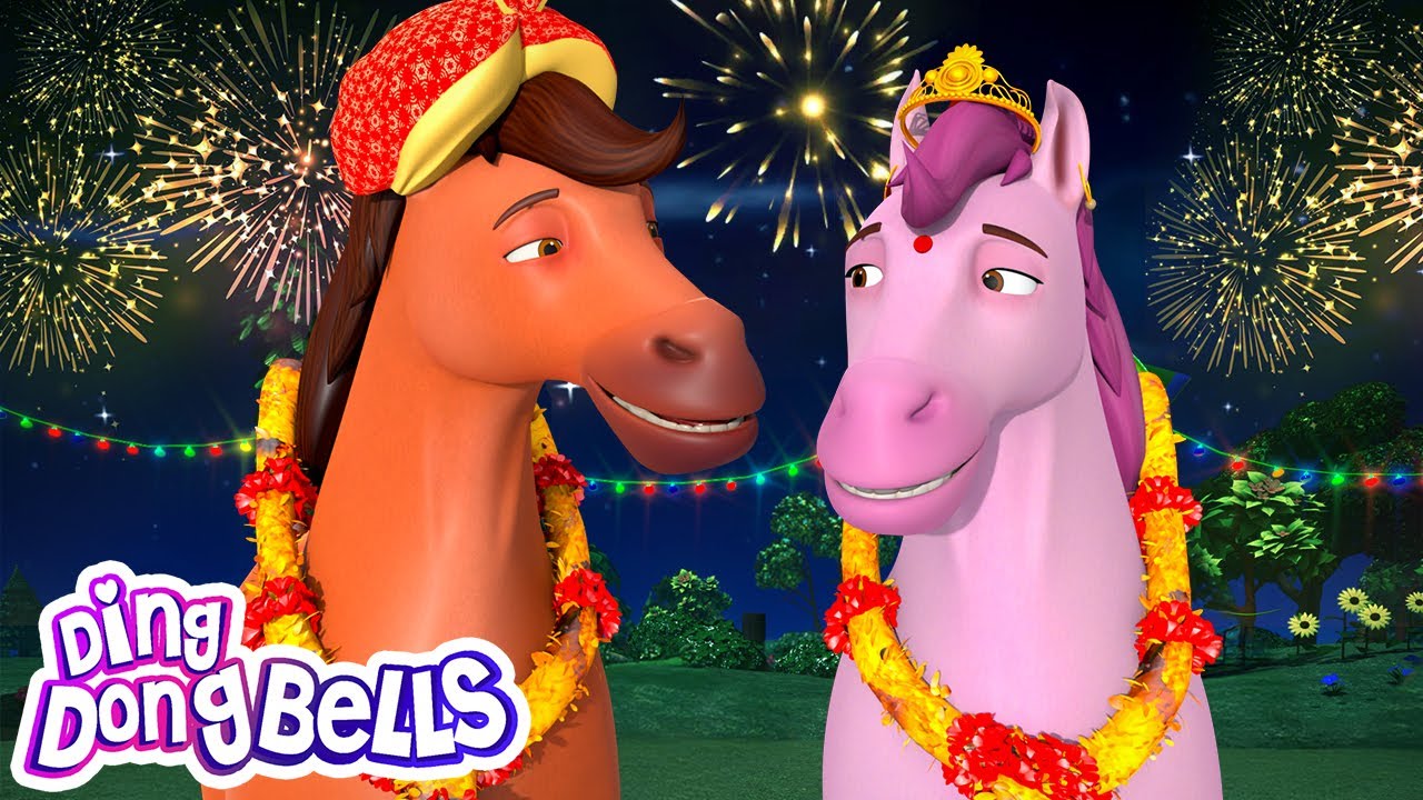 Ghode Ki Shaadi | घोड़े की शादी | Kids Rhymes in Hindi | Ding Dong Bells Animals
