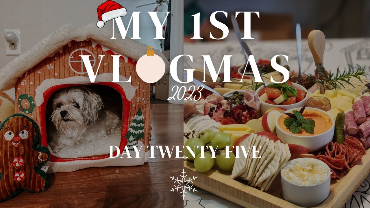 MY FIRST VLOGMAS 2023: Day 25 | Merry Christmas! Unwrapping gifts, charcuterie board, scooter riding