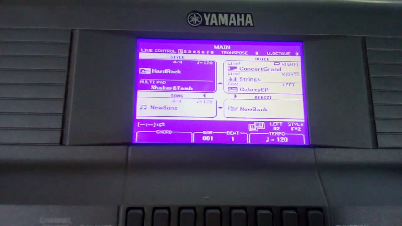 FUNCIONES BÁSICAS PSR S670