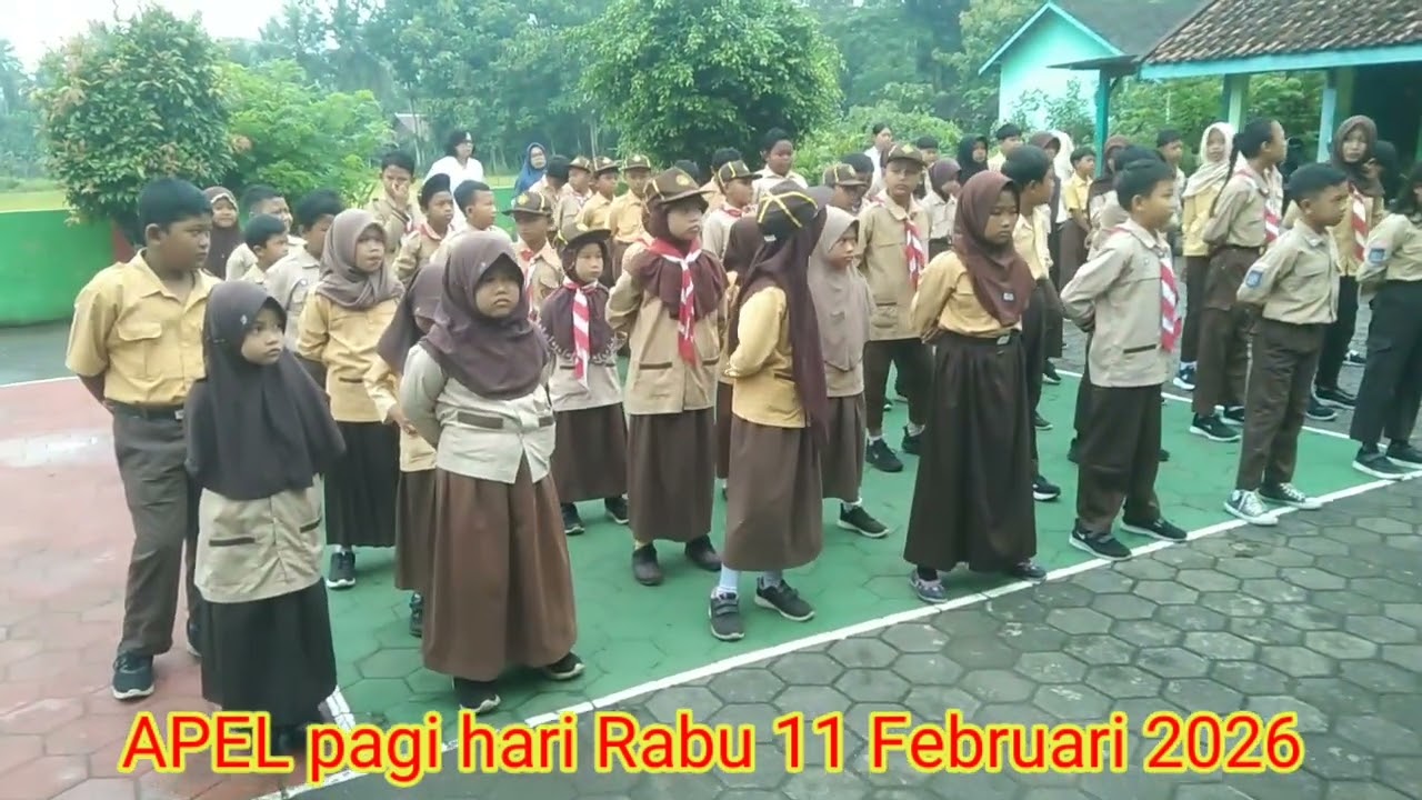 apel pagi rabu 11 Februari 2026 sdn genjahan 2