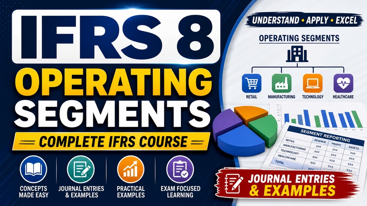IFRS 8 Operating Segments | Complete IFRS Course with Journal Entries & Examples