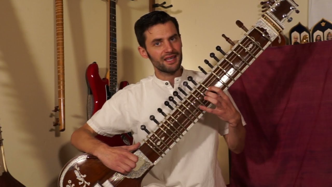 12 Yaman Sitar Lesson Series. Taans and tihi in teental. How to play taan and tihai Yaman