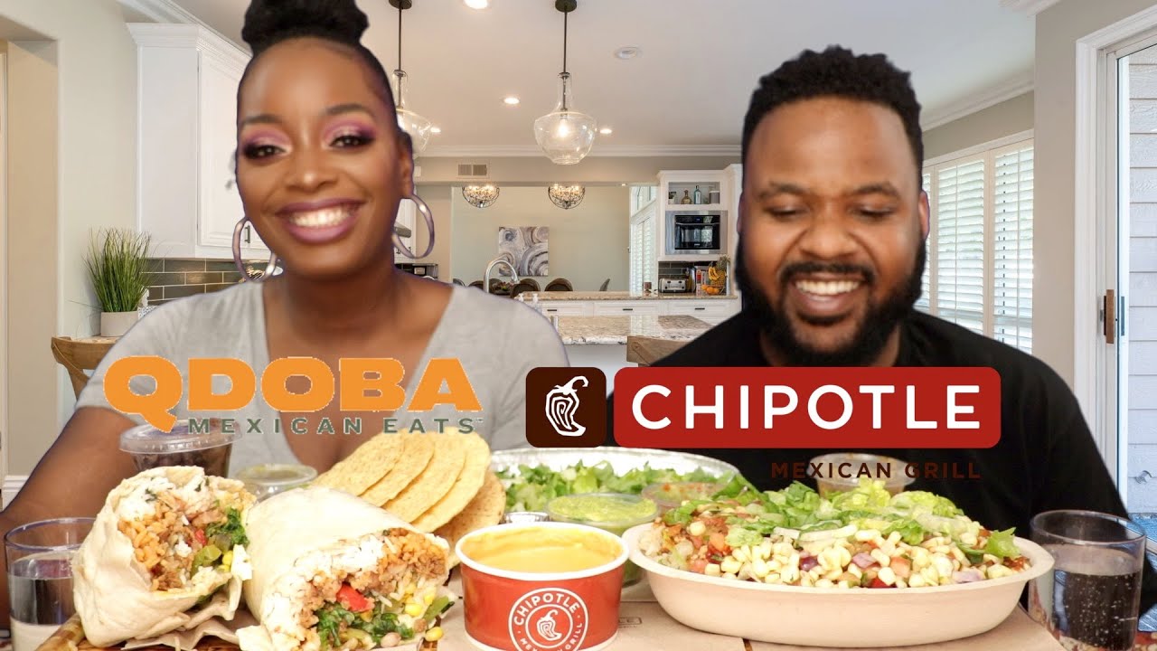 QDOBA VS CHIPOTLE | VEGAN MUKBANG | EATING SHOW