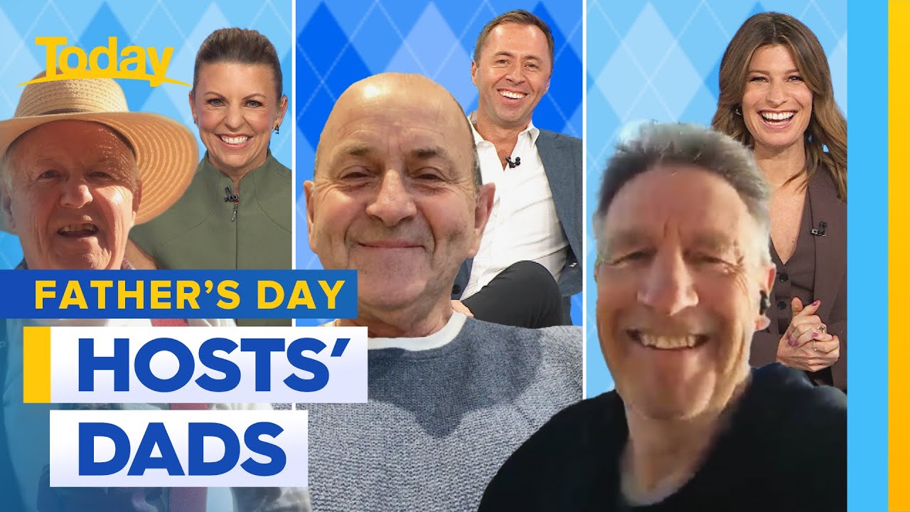Weekend Today hosts celebrate Father&rsquo;s Day with their dads | Today Show Australia