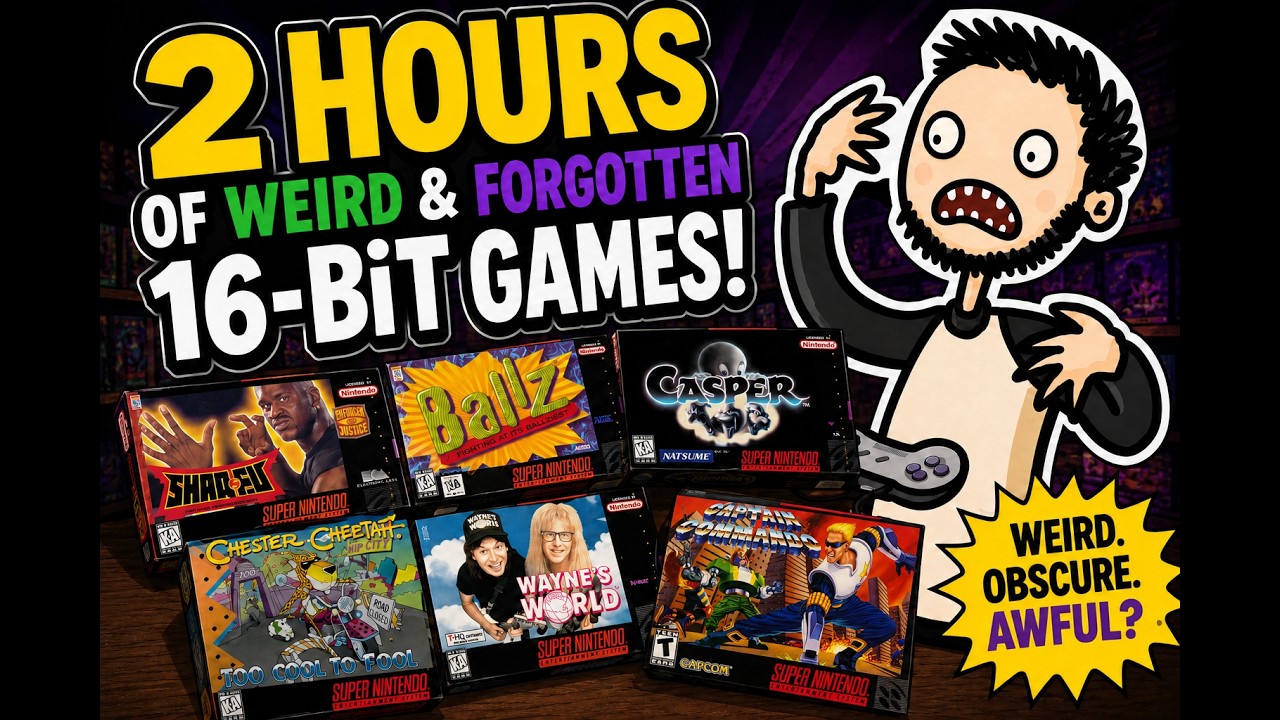 TWO HOURS Of Weird And Forgotten 16-bit Games!