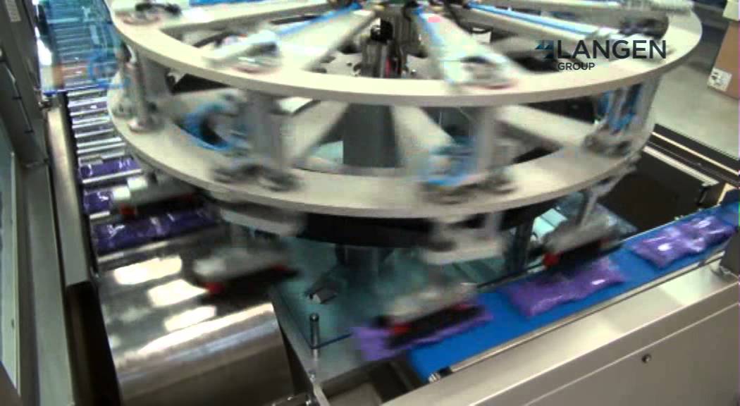 The Mpac Langen VENTO Cartoner for Flow Wrapped Chocolate