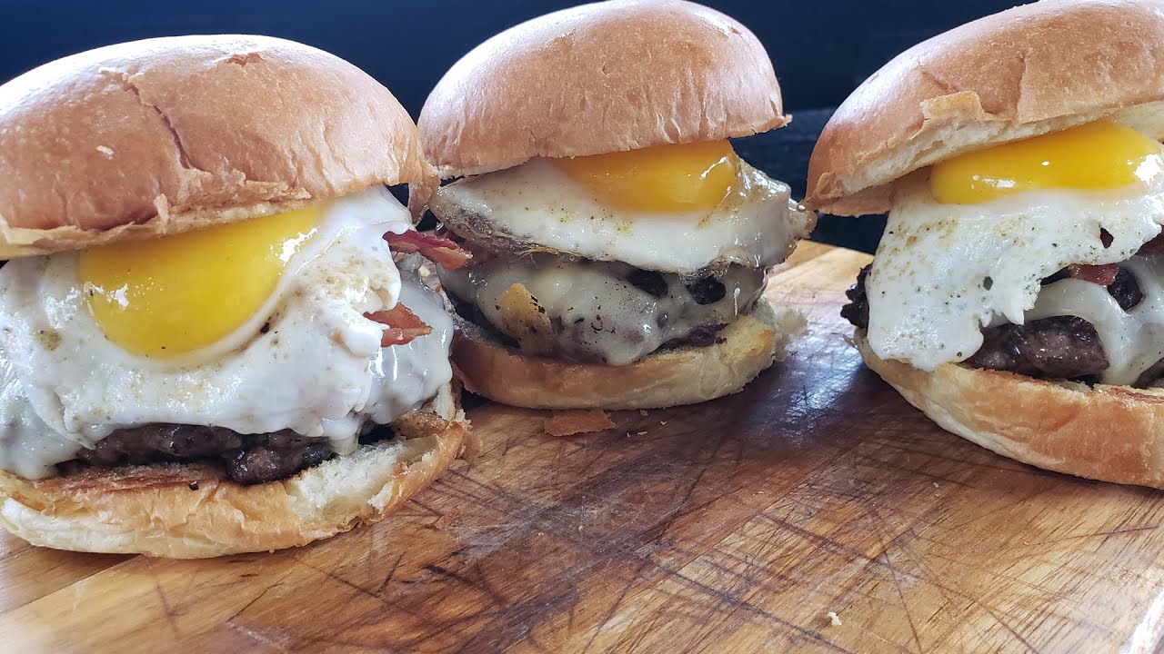 Breakfast Burgers on the Blackstone Griddle