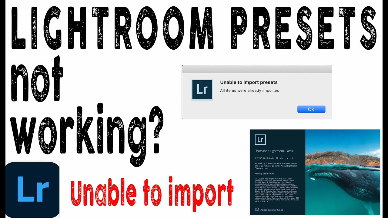 LIGHTROOM 2021 PRESETS NOT WORKING - Unable to import - FIXED!!!! enricotakeoffphotography