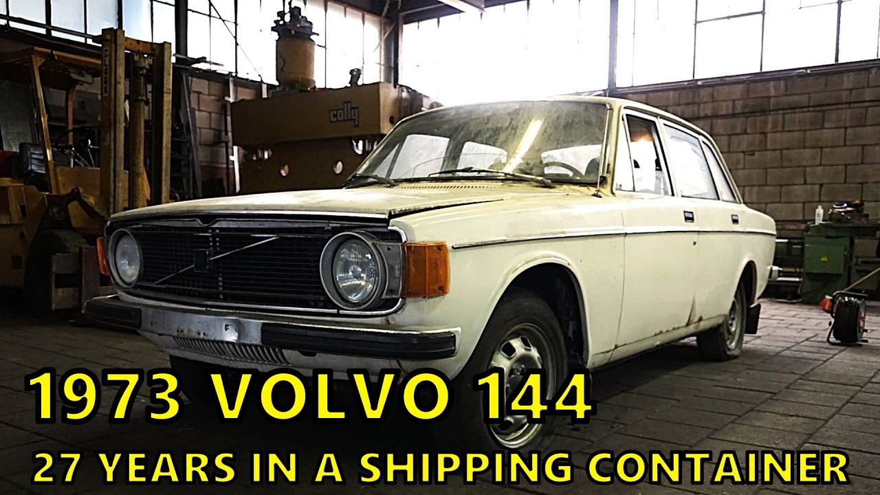 Этот Volvo 140 прожил 27 лет в грузовом контейнере.