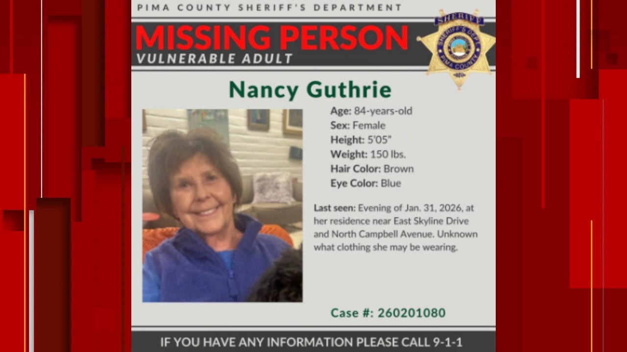 Pima County Sheriff’s Office to provide update on Savannah Guthrie’s missing mother