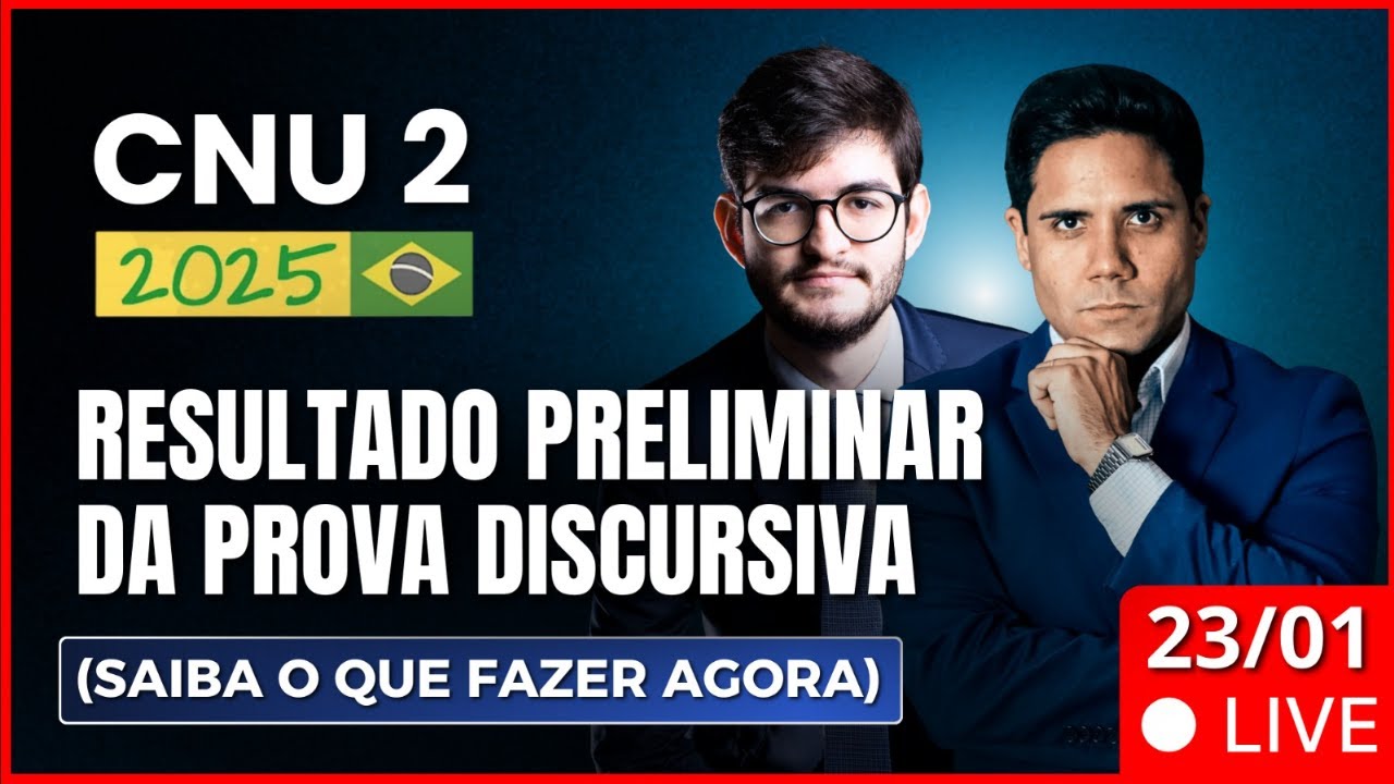 Concurso CNU: saiu o resultado da Discursiva, com Dr. Igor  e Prof. Hansk