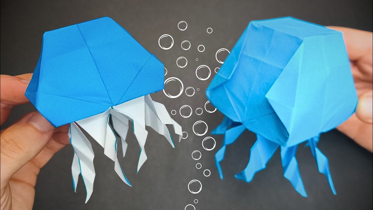 Make Your Own 3D Jellyfish With Just Paper and Scissors!
