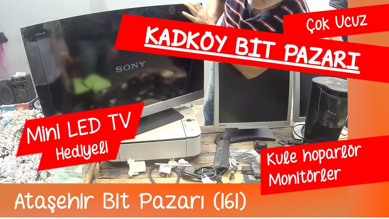 Monitör,mıxer,buhar makinası,ekmek kızartma aldık ,çalıştılarmı?İstanbul Kadıköy #bitpazarı #vlog