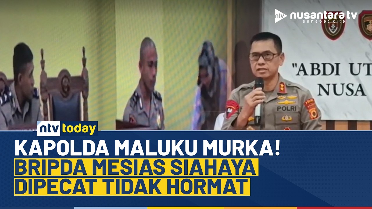 Langgar Kode Etik Profesi, Polda Maluku Berhentikan Tidak Hormat Bripda Mesias Siahaya | NTV TODAY