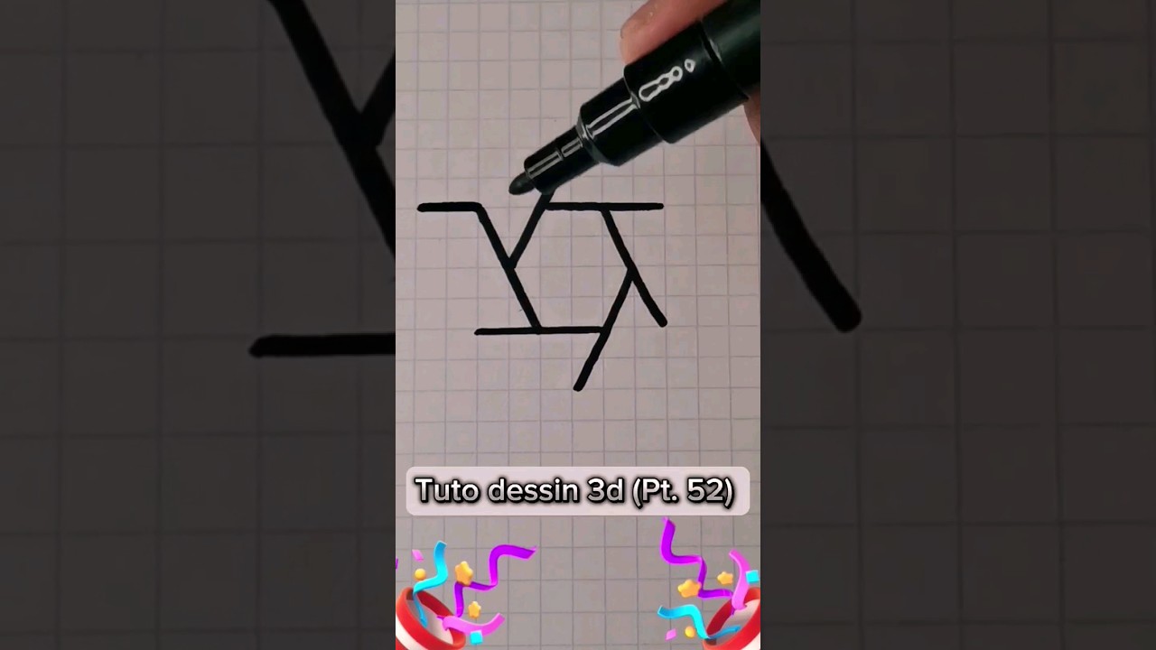 Tuto💯✔️dessin✍️👌3d🎲(Pt. 52)!!! ❤️#subscribe #art #drawing #like #dessin #3d #tutorial #tuto