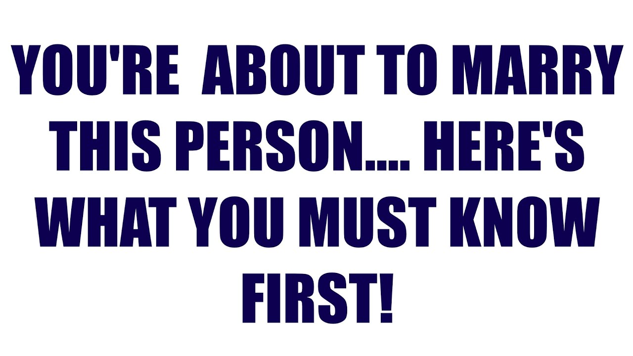You’re About to Marry This Person—Here’s What You Must Know First 💍🔥