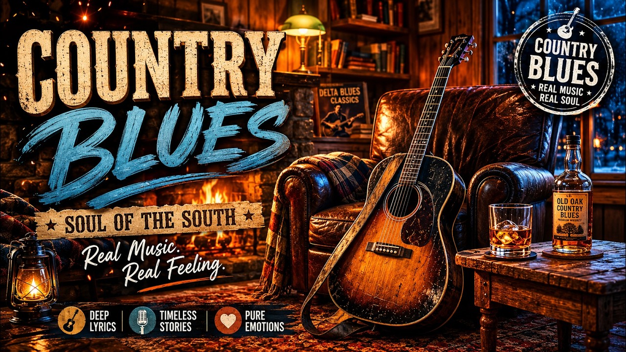 Whiskey Roads & Broken Dreams 🤠🥃 | Best Country Blues Whiskey Songs |Relaxing Southern Country Music