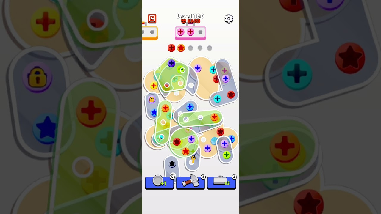 Screw Jam Level 180 Walkthrough Solution