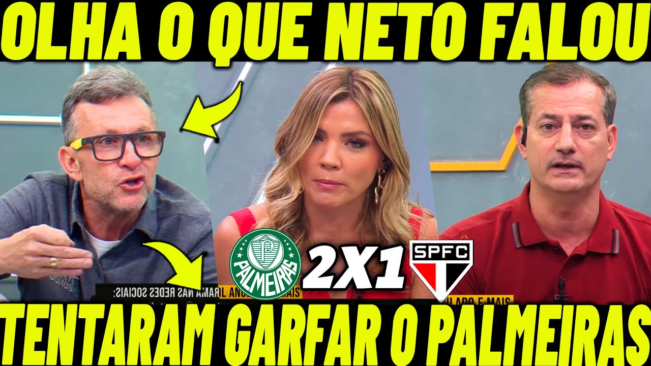 CONTRA TUDO E CONTRA TODOS! OLHA O QUE NETO FALOU DA VITÓRIA DO PALMEIRAS NO CHOQUE-REI