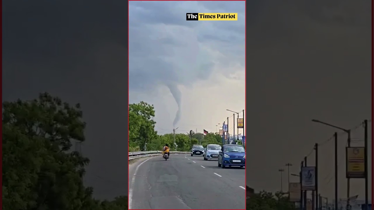 Rare Tornado Spotted in Tamil Nadu: Funnel Cloud Touches Ground Near Thoothukudi