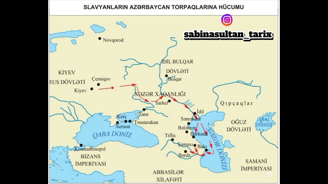 IX-XI ƏSR slavyanların hücumları, təsərrüfat və mədəniyyət #tarixdersleri #azərbaycantarixi