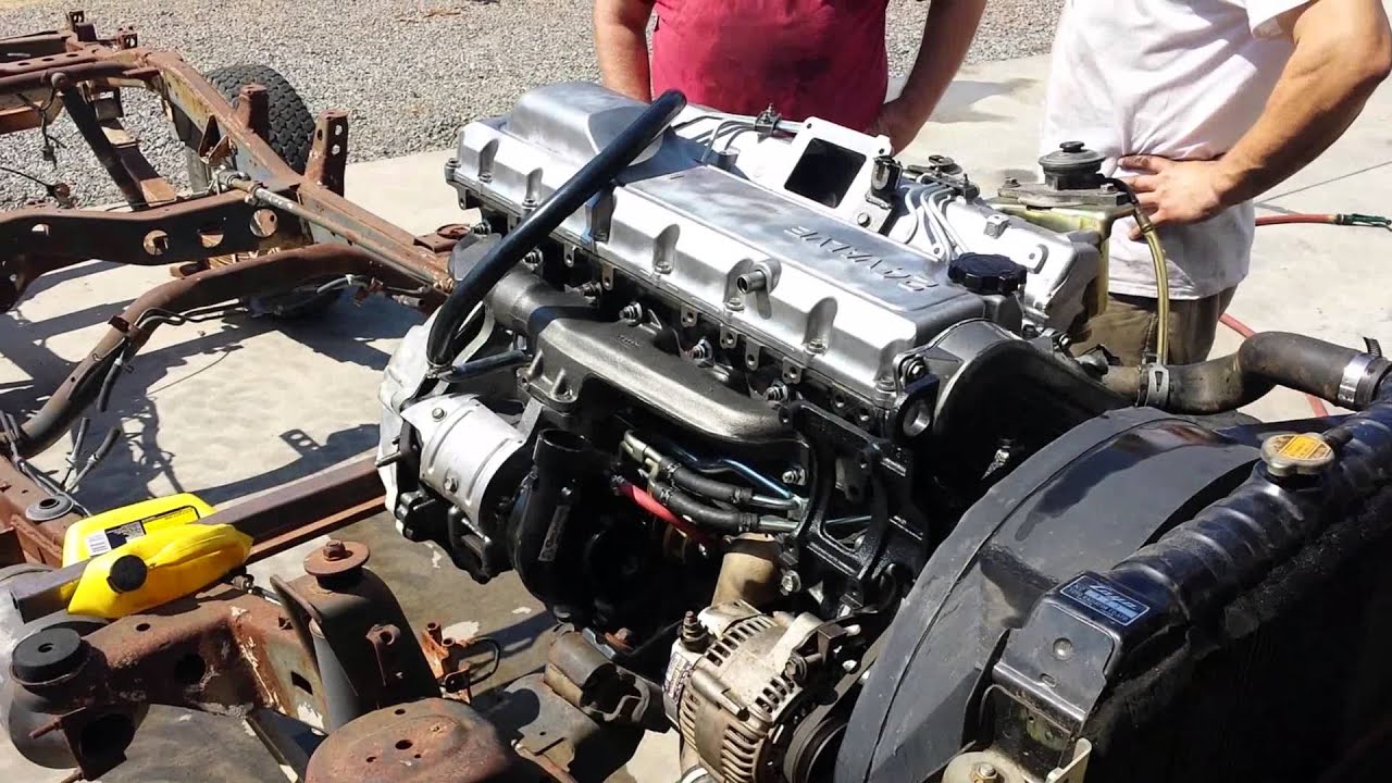 Firing up the rebuilt 1HD-FT