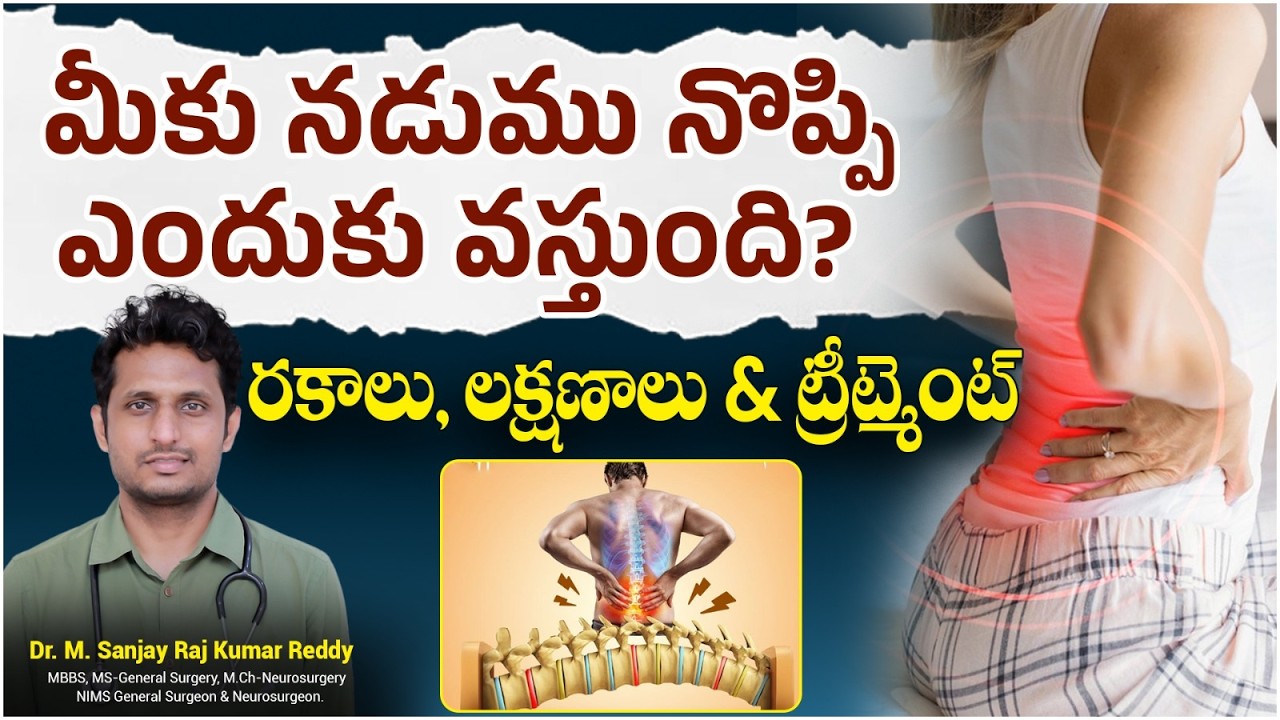 మీకు నడుము నొప్పి ఎందుకు వస్తుంది? | Hip Pain Causes And Treatment | Sciatica | Ashwini Hospital