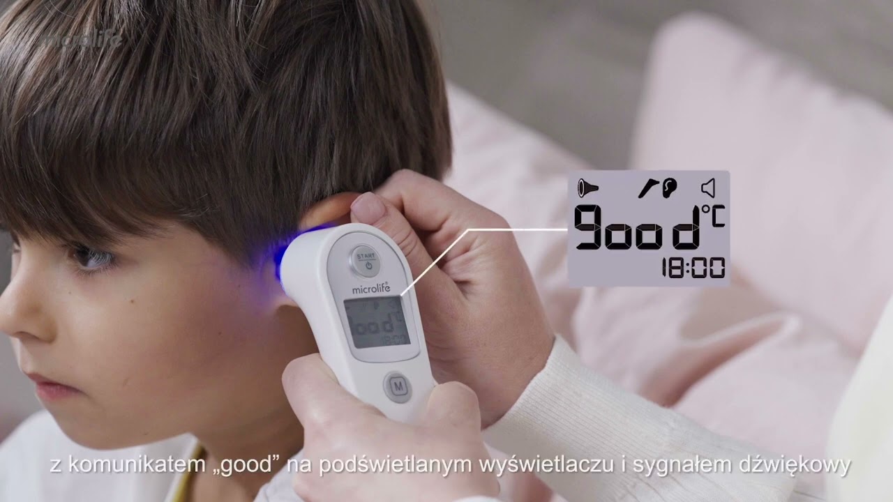 Microlife IR 310 Ear thermometer with cover ejector & ACCUsens guidance system-  PL Sub.
