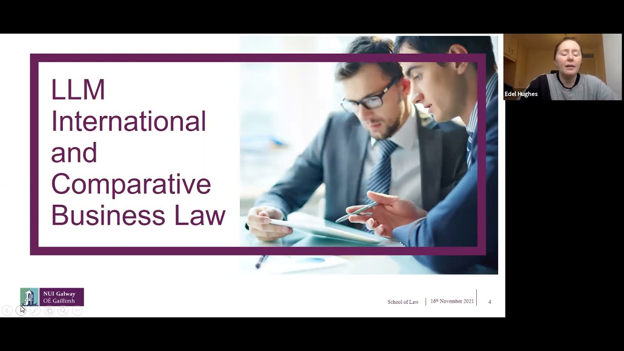 LLM (General) & LLM International and Comparative Business Law Talk